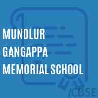 Mundlur Gangappa Memorial School Logo