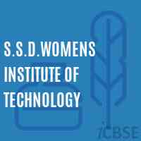 S.S.D.Womens Institute of Technology Logo
