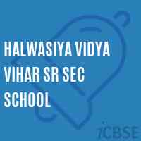 Halwasiya Vidya Vihar Sr Sec School Logo