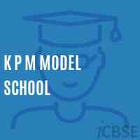 K P M Model School Logo