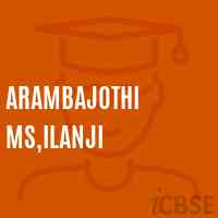 Arambajothi Ms,Ilanji Middle School Logo
