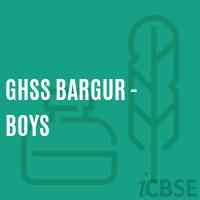 Ghss Bargur - Boys High School Logo