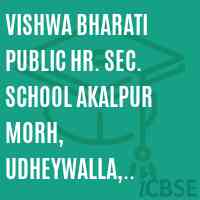 Vishwa Bharati Public Hr. Sec. School Akalpur Morh, Udheywalla, Jammu Logo
