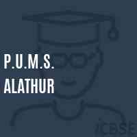 P.U.M.S. Alathur Middle School Logo