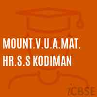 Mount.V.U.A.Mat.Hr.S.S Kodiman Secondary School Logo