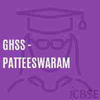 Ghss - Patteeswaram High School Logo
