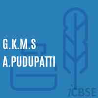 G.K.M.S A.Pudupatti Middle School Logo