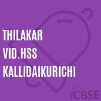 Thilakar Vid.Hss Kallidaikurichi High School Logo