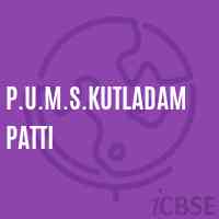 P.U.M.S.Kutladampatti Middle School Logo