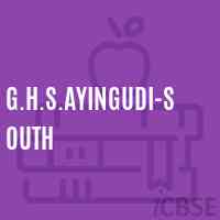 G.H.S.Ayingudi-South Secondary School Logo