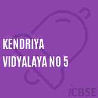 Kendriya Vidyalaya No 5 School Logo