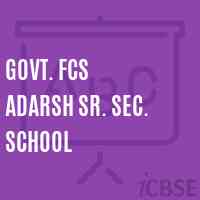 Govt. Fcs Adarsh Sr. Sec. School Logo
