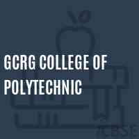 Gcrg College of Polytechnic Logo