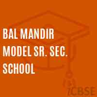 Bal Mandir Model Sr. Sec. School Logo