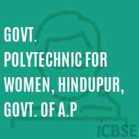 Govt. Polytechnic For Women, Hindupur, Govt. of A.P College Logo
