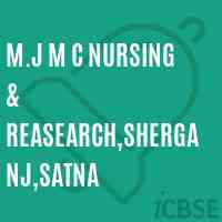 M.J M C Nursing & Reasearch,Sherganj,Satna College Logo