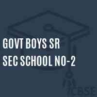 Govt Boys Sr Sec School No-2 Logo