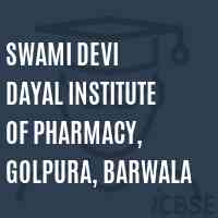 Swami Devi Dayal Institute of Pharmacy, Golpura, Barwala Logo