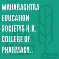 Maharashtra Education Societys H.K. College of Pharmacy Adjacent MHADA Colony Old Transit Camp Oshiwara Jogeshwari (West) Mumbai 400 102 Logo