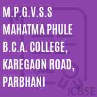M.P.G.V.S.s Mahatma Phule B.C.A. College, karegaon Road, Parbhani Logo