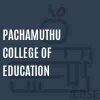 Pachamuthu College of Education Logo