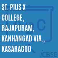 St. Pius X College, Rajapuram, Kanhangad Via., Kasaragod Logo