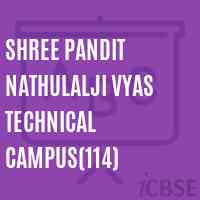 Shree Pandit Nathulalji Vyas Technical Campus(114) College Logo