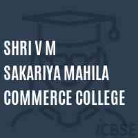 Shri V M Sakariya Mahila Commerce College Logo