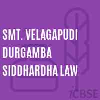 Smt. Velagapudi Durgamba Siddhardha Law College Logo