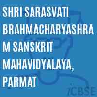 Shri Sarasvati Brahmacharyashram Sanskrit Mahavidyalaya, Parmat College Logo