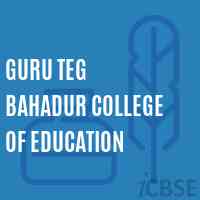 Guru Teg Bahadur College of Education Logo