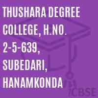 Thushara Degree College, H.No. 2-5-639, Subedari, Hanamkonda Logo