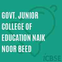Govt. Junior College of Education Naik Noor Beed Logo