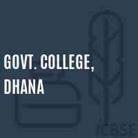 Govt. College, Dhana Logo