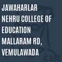 Jawaharlar Nehru College of Education Mallaram Rd, Vemulawada Logo