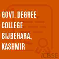 Govt. Degree College Bijbehara, Kashmir Logo