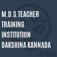 M.D.S.Teacher Training Institution Dakshina Kannada College Logo