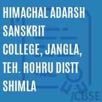 Himachal Adarsh Sanskrit College, Jangla, Teh. Rohru Distt Shimla Logo