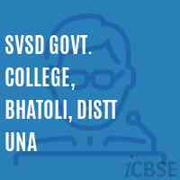 SVSD Govt. College, Bhatoli, Distt Una Logo