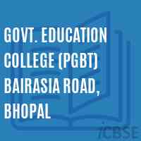 Govt. Education College (PGBT) Bairasia Road, Bhopal Logo