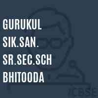 Gurukul Sik.San. Sr.Sec.Sch Bhitooda Senior Secondary School Logo