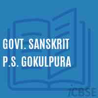 Govt. Sanskrit P.S. Gokulpura Primary School Logo