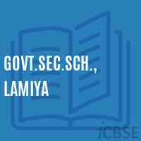 Govt.Sec.Sch., Lamiya Secondary School Logo