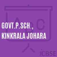Govt.P.Sch., Kinkrala Johara Primary School Logo
