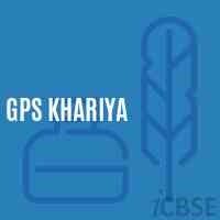 Gps Khariya Primary School Logo