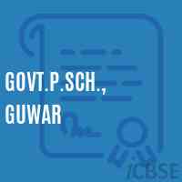 Govt.P.Sch., Guwar Primary School Logo