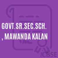 Govt.Sr.Sec.Sch., Mawanda Kalan Secondary School Logo