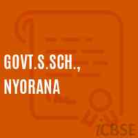 Govt.S.Sch., Nyorana Secondary School Logo