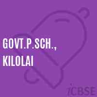 Govt.P.Sch., Kilolai Primary School Logo