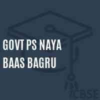 Govt Ps Naya Baas Bagru Primary School Logo
